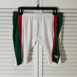 N2N Biker Short/Jammer - White/Green/Red
